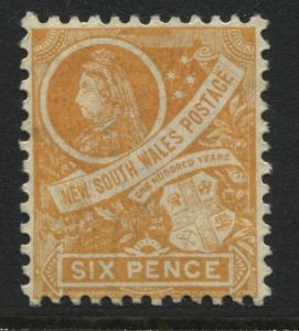 New South Wales 1899 6d orange mint o.g.