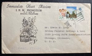 1968 Baguio Philippines Immaculate Heart Missions Cover FDC To Chicago IL USA