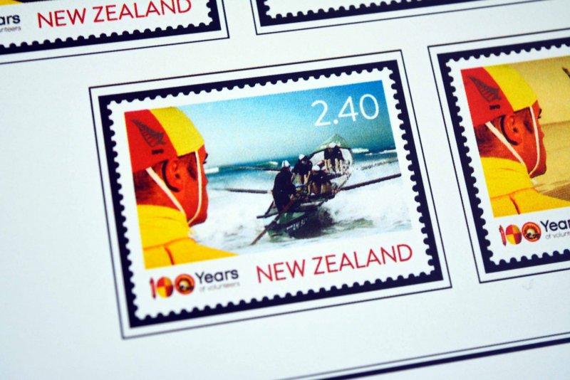 COLOR PRINTED NEW ZEALAND 2005-2010 STAMP ALBUM PAGES (80 illustrated pages)