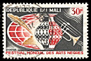 Mali 83, postally used, International Black Arts Festival