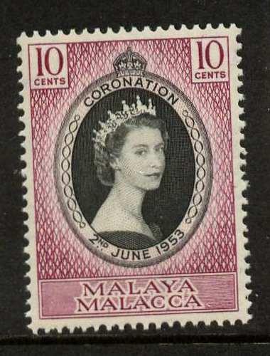 Malaya Malacca 27 MNH Royalty, Queen Elizabeth II