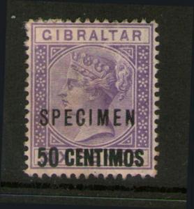 Gibraltar 1889 SG 20 SPECIMENT