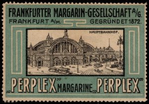 Vintage Circa 1910 Germany Poster Stamp Frankfurt Margarine Company Opera House