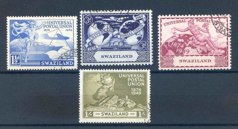 Swaziland 1949 UPU set SG48/51 Fine Used