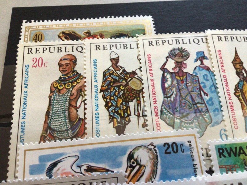 Rwanda Rwandaise  culture mixed  stamps 65155 