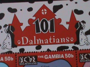 ​GAMBIA-1997-DISNEY CARTOON- MOVIE101 DALMATIANS-NEW PUPPIES-MNH SHEET VF