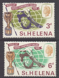 Saint Helena Scott 188/189 - SG205/206, 1966 World Cup Set MH*
