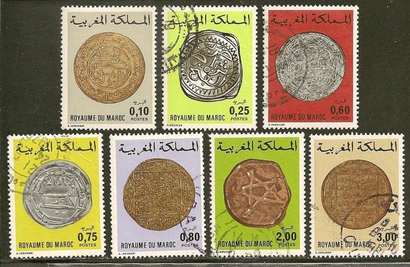 Morocco     Scott  403-406A    Coins       Used