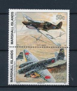 [80955] Marshall Islands 1991 Second World war Flying tigers Pair MNH