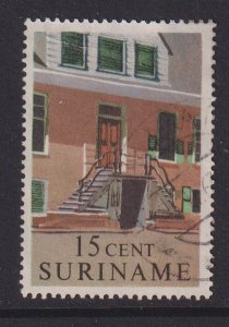 Surinam #292  used 1961    Historical buildings  15c