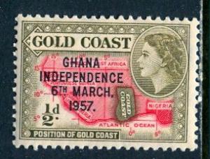 Ghana; 1957: Sc. # 5: **/MNH Single Stamp