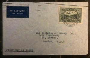 1939 Kavieng New Guinea First Day Cover FDC To London England Sg#218 5D