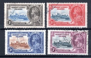 Gilbert and Ellice Islands 1935 Silver Jubilee set SG 36-39 FU CDS