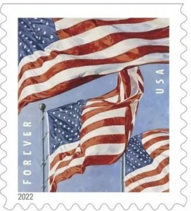 For wholesale offers please contact 2022Flag Forever Stamps 10Roll of 1000pcs