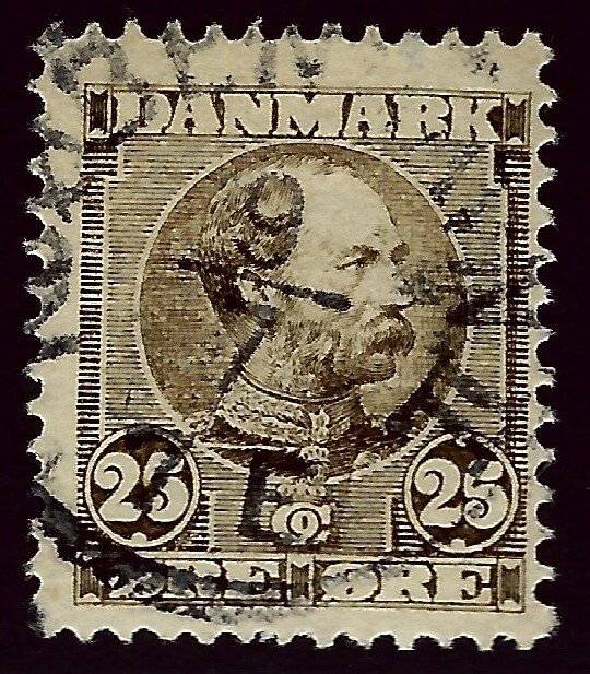 Denmark SC#67 Used F-VF...Beautiful Denmark!