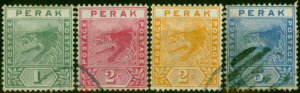 Perak 1892 Set of 4 SG61-64 Good Used