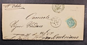 Italy 1884 Rural Cover to Cremona / Numeral 70 Cancel - T301