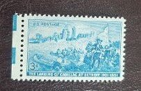 US Scott # 1000; 3c Cadillac Landing in Detroit; 1951; MNH, og; F/VF centering