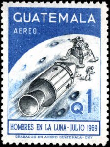 Guatemala #C444-C445, Complete Set(2), 1969-1970, Space, Never Hinged