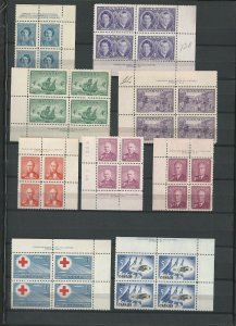 Canada Mint NH Blocks Stamp Collection, 22 Pages