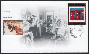 MASTERPIECES OF CANADIAN ART - 14  = Official FDC Canada 2001 #1916