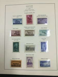 MOMEN: US STAMPS MINT COLLECTION ON 10 PAGES LOT #49828