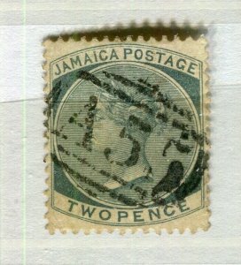 JAMAICA; 1880s early classic QV Crown CC issue fine used 4d. value