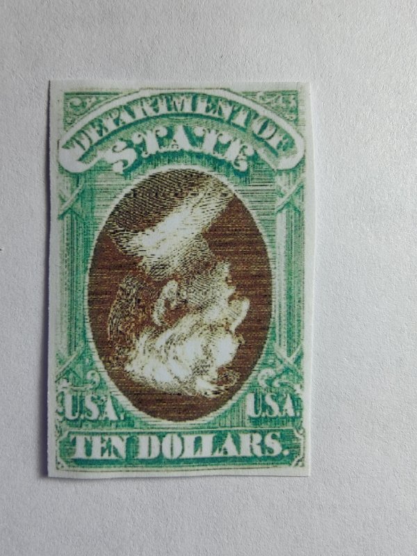 SCOTT #O70 DEPT OF STATE TEN DOLLAR INVERT REPLICAS BEAUTIFUL REPS