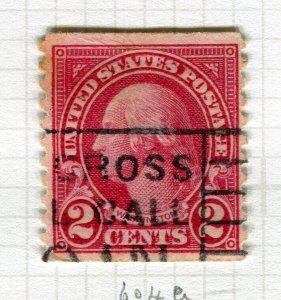 USA; 1923 early Coil Stamp fine used Portrait issue 2c. value