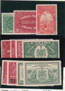 CANADA # E1-E11 VF-MLH BACK OF THE BOOK COMPLETE ISSUES