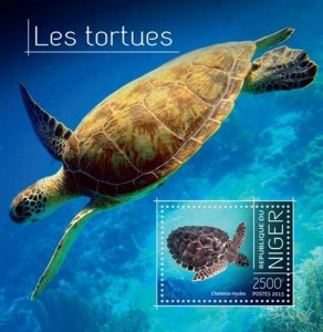 Niger 2013 African Sea and Land Turtles Stamp Souvenir Sheet 14A-355