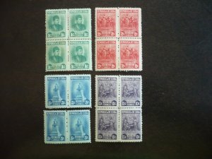 Stamps - Cuba - Scott# 410-413 - Mint Hinged Set of 4 Stamps in Blocks