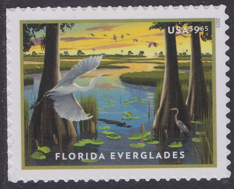 US 5751 Priority Mail Florida Everglades $9.65 single (1 stamp) MNH 2023