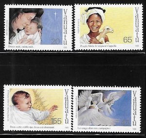 Vanuatu 1988 Christmas Carols Sc 493-496 MNH A968