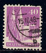 Germany Deutsche Post Scott # 651, used, variation wmk