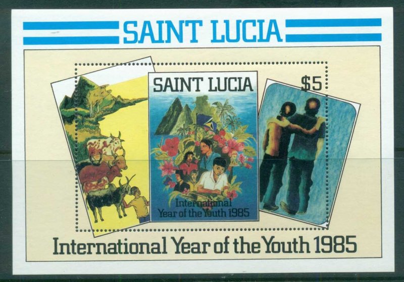 St Lucia 1985 Intl. Year of Youth MS MUH