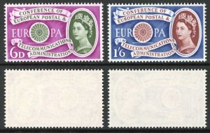 SG621-2 1960 Europa set U/M