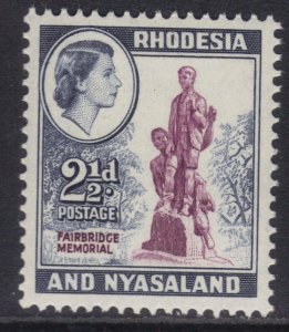 Rhodesia & Nyasaland 1959 - 62 QE2 2 1/2d Fairbridge Memorial Umm SG 21 ( G891 )