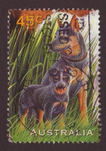 Australia 1996 Sc#1561,  SG#1646 45c Blue Heeler Dogs Animals USED.