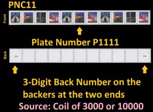 US 5811a Bridges presorted first-class 25c PNC11 P1111 two 3d back # MNH 2023