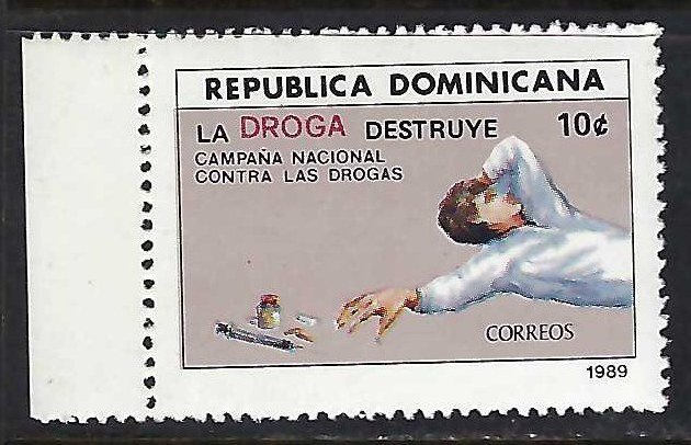 Dominican Republic 1051 MNH DRUGS R8-148
