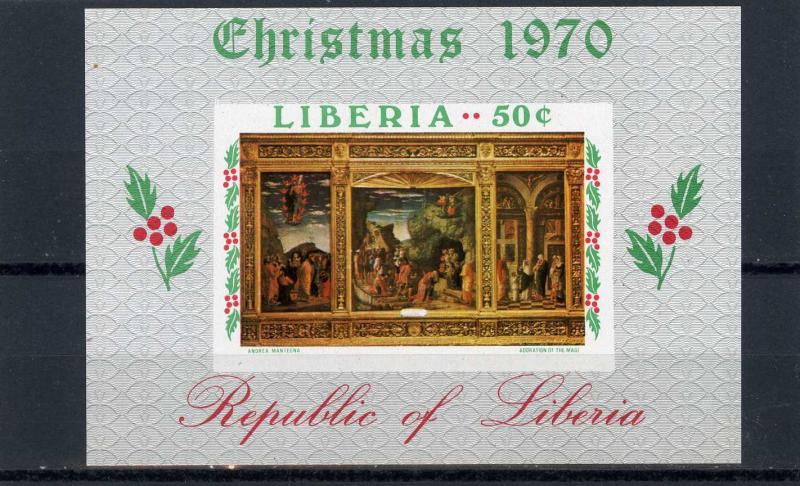 LIBERIA 1970 Sc#540 CHRISTMAS PAINTINGS S/S MNH 