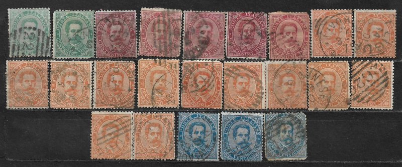 COLLECTION LOT OF 23 ITALY 1879 STAMPS CLEARANCE CV+ $50