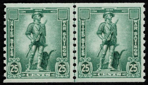 US #WS13 VF mint never hinged, LINE PAIR, super fresh, CHOICE!