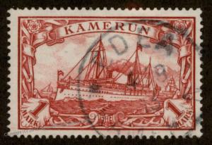 Germany 1900 Kamerun Cameroons EDEA 1 Mk Mi16 No Wmk Large Yacht 88657