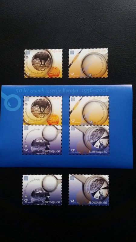 50th anniversary of EUROPA stamps - Slovenia 1x Bl + 1x Set ** MNH