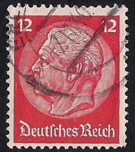 Germany #422 12pf President Paul Von Hindenburg used F