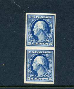 Scott #347 (347V) Mint Flat Plate Imperf Coil Paste-Up Pair NH (Stock #347-PU2)