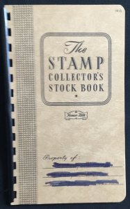 Stamp Collectors Stock Book 6 pages Perf Gauge on Back