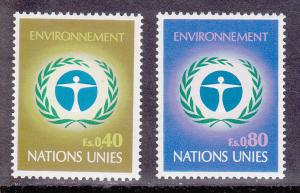United Nations - Geneva # 25-26, Mint Never Hinged Set